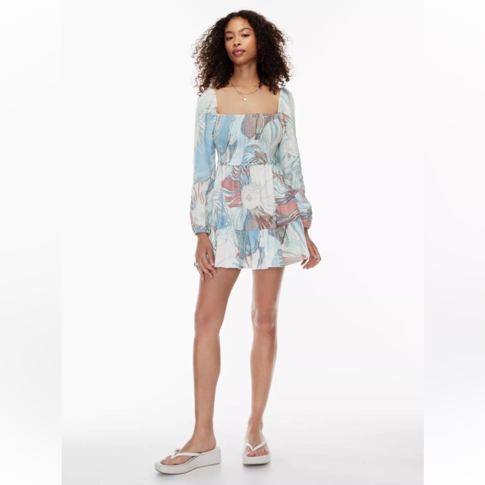 Wilfred Blue and White Floral Dress